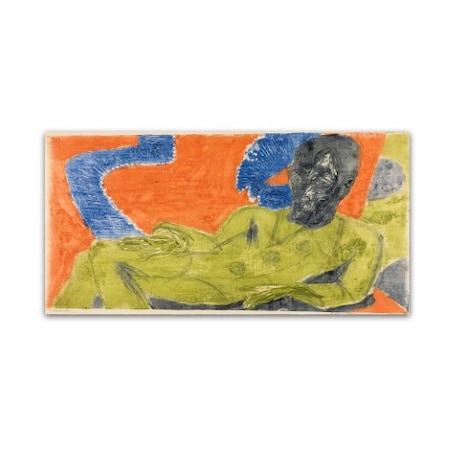 Kirchner 'Portrait Of Otto' Canvas Art,12x24